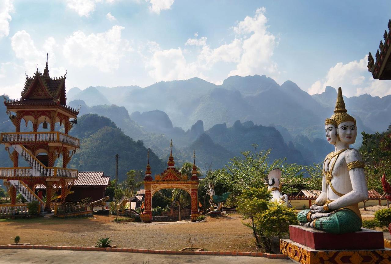 Alisona Hostel Vang Vieng Bagian luar foto